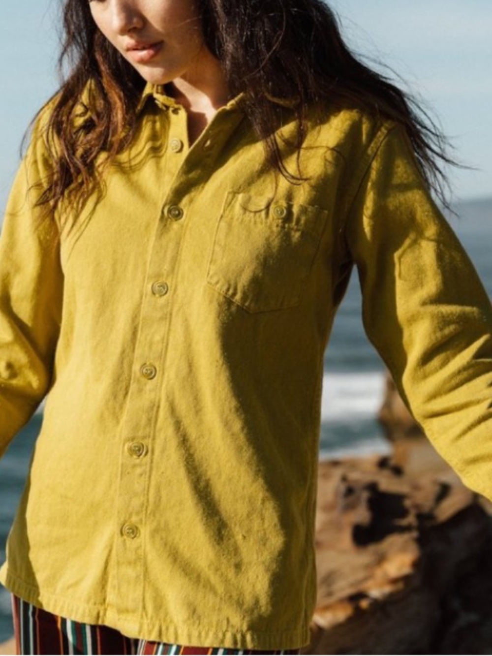 NWT Unisex Jungmaven Topanga Shirt spicy mustard Small